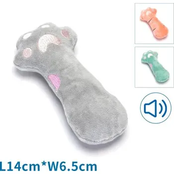 Hračka pro psa Plyšová hračka pro psa Nobleza - tlapka 14 cm Barva: Šedá