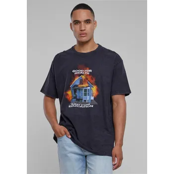 Pánské oblečení Pánské tričko Good For Health Oversize - černé Mister Tee šedá 2588484