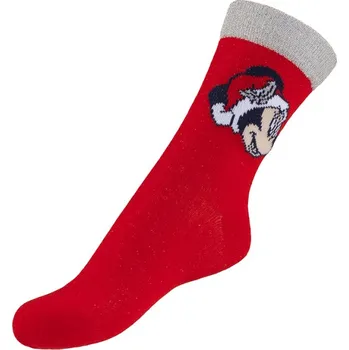 Dámská móda Bellatex Ponožky dětské Minnie 2 Červená,Bílá,Stříbrná, rozměr 23-26