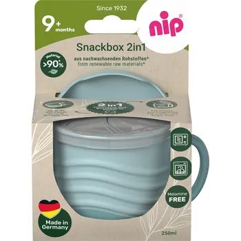 NIP NATURE line snackbox 2v1, 1ks, 9m+, blue