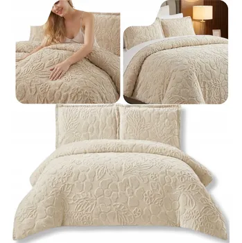 Povlečení Sada povlečení Textom přikrývka 220 cm x 200 cm polštář 70 x 80 cm 3 díly