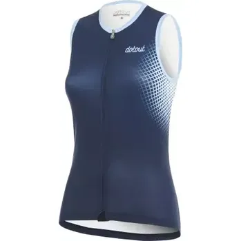 cyklistický dres Dotout Square dámský dres bez rukávů Blue vel. S