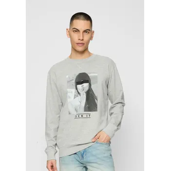 Pánské oblečení Pánská mikina Fuck It 2.0 Crewneck šedá Mister Tee šedá 2540583