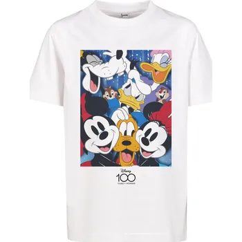 Dětské tričko Disney 100 Mickey &amp; Friends bílé Mister Tee bílá 2836760