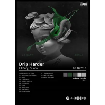 Obraz Dárek Plakát Kanye Westa pro přítele a přítelkyni, dekorace a ozdoba v rámečku.