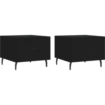 Konferenční stolek Kávový stolek VidaXL čtvercový 50 x 40 x 50 cm černý