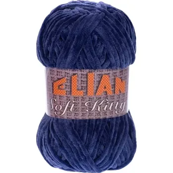 VSV Pletací příze Elian Soft Kitty 97448 - modrá