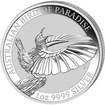 Stříbrná mince 1 Oz Victoria’s Riflebird (Rajka queenslandská) 2018 (Australian Bird of Paradise)