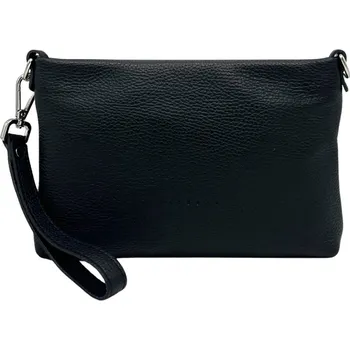 Kabelka Kožená crossbody kabelka Maxa dolaro Barva: Černá