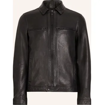 Allsaints Pánská Kožená Bunda Luck, černá, 56