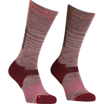 Skialpinistické vybavení Ortovox Ski Tour Light Compression Long Socks Women's - mountain rose blend 42-44