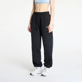 Tepláky Nike Sportswear Phoenix Fleece Women's High-Waisted Oversized Sweatpants Black/ Sail XXS