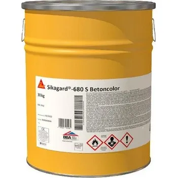 barva na beton Sika Sikagard®-680 S Betoncolor · Ochranný nátěr na beton · RAL 9010 (bílý) - 30kg