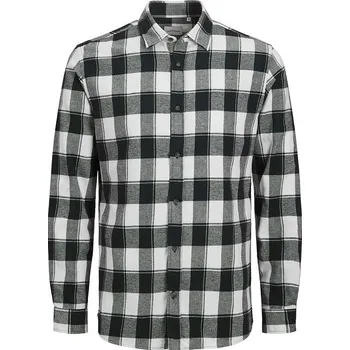 Pánská košile Košile Jack & Jones Schwarz/ Weiß 1821688 L