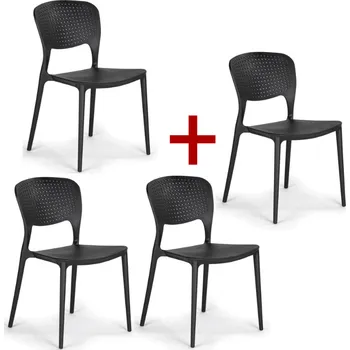 Jídelní židle B2B Partner EASY II 917001 černá 4 ks