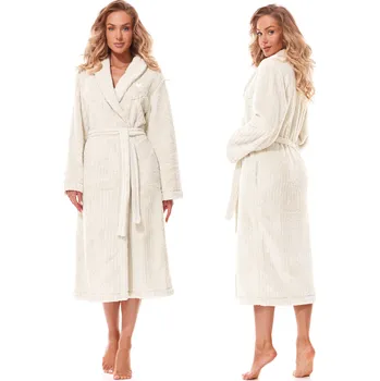 Dámský župan LL Dámský župan L&L 2323 smetanový - M