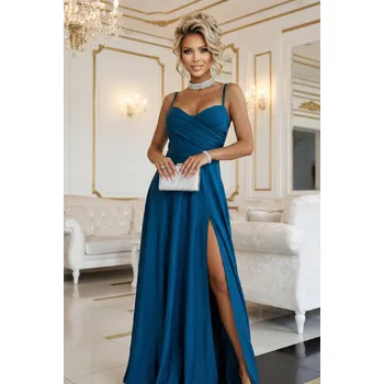 Dámské šaty Lehoučké šaty na ramínka Mariel, Mořská modrá Velikost: UNI