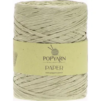 Příze POPYARN Papírová příze Paper B517 - zelená, 250g 360m