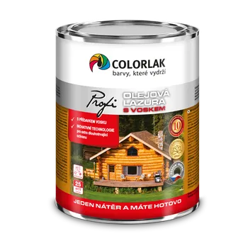 barva a nátěr na dřevo PROFI OLEJOVÁ LAZURA O1020 T0015 Šedý 0,75 l