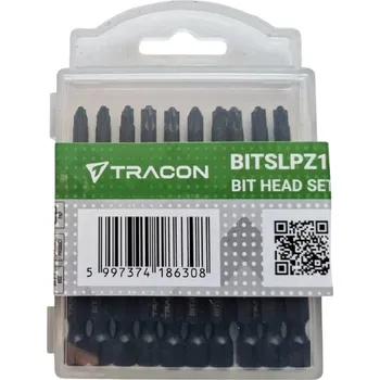 Bit Tracon BITSLPZ1 Sada bitů SL/PZ1, L=70mm, 10 kusů (Tracon BITSLPZ1)