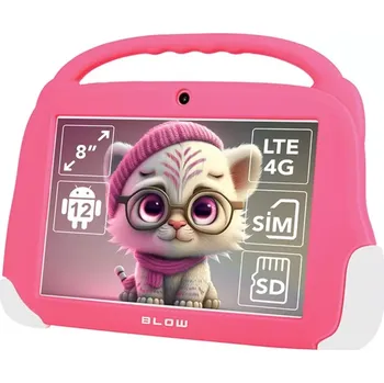 Tablet Dětský tablet Blow KidsTAB 8 4G, 8" FHD, 4 GB/64 GB, růžový