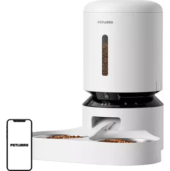 Dávkovač krmiva Automatický dávkovač krmiva Petlibro s kamerou a dvojitou miskou