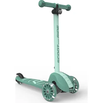 Koloběžka Scoot & Ride Highwaykick 3S – dětská koloběžka s LED kolečky lesní zelená