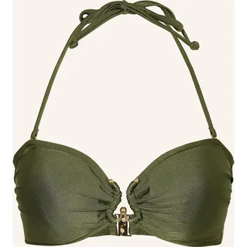 Podprsenka Mrs & Hugs Dámský Bandeau Bikiny Top, olivová, 36
