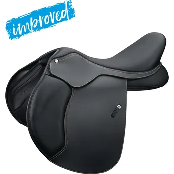 Jezdecké sedlo WINTEC Sedlo skokové 500 Wintec, černé Velikost posedlí: 16,5", Šířka komory: střední
