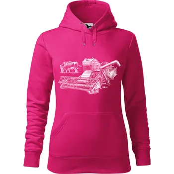 Dámská mikina Mikina - Kombajn SK-4 Barva: Purpurová (40), Velikost: XXL, Střih: Dámské