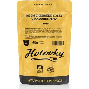 Hotové jídlo Hotovky Krém z červené čočky s tandoori masala (2 porce)