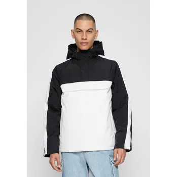 Pánská casual bunda Pánská přetahovací bunda s kapucí bílá/černá Urban Classics černá 2539428