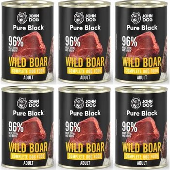 Krmivo pro psa Krmivo mokré pro psy John Dog bezobilná zvěřina 6x400 g