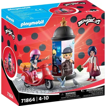 Stavebnice Playmobil Playmobil Kouzelná Beruška a Černý kocour 71864 Marinettin skútr