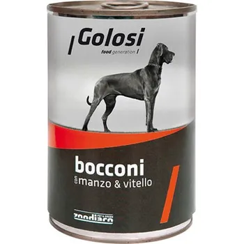 Krmivo pro psa Zoodiaco Golosi Bocconi - Hovězí a telecí s rýží 400g