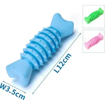 Hračka pro psa Gumová kost s masáží dásní pro psa Nobleza - 12 cm