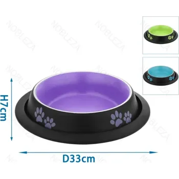 Miska pro psa Nerezová miska Nobleza - Dark Color XXL 2800 ml Barva: Fialová