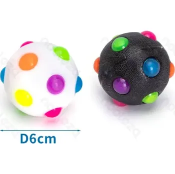 Hračka pro psa Mini LED svítící DISCO míček pro psa Nobleza 6 cm Barva: Bílá