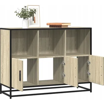 Komoda Komoda, dub sonoma, 100x35x76 cm, dřevěný kompozitní materiál