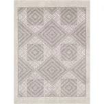 Agnella moderní vlněný koberec Isfahan M Ratina Antracit geometrický šedý Rozměr: 200x300 cm