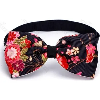 Motýlek Motýlek Flower pro psa Nobleza S 20-36cm Barva: Černá