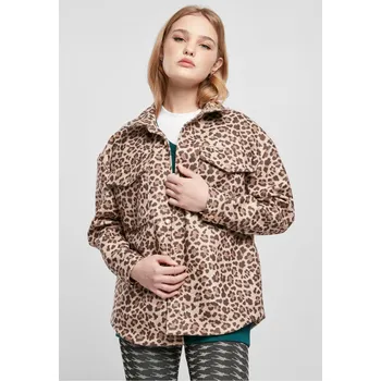 Dámská košile Dámská košile AOP leo Urban Classics hnědá 2538649