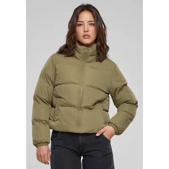 Dámská krátká bunda Peached Puffer Tiniolive Urban Classics kaki 2545380