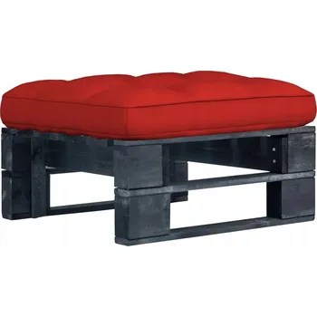 Stůl a židle Shumee z palet vidaXL, červené