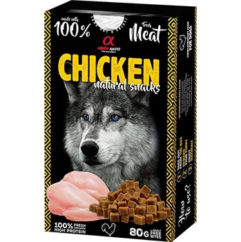 Pamlsek pro psa Alpha Spirit Dog Naturals - Sušené kuřecí maso 80g