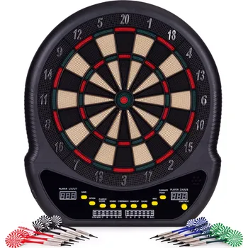 Terč na šipky Elektronický terč LCD 48 cm se 27 hrami a 12 šipkami