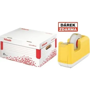 Kancelářské potřeby Kontejner archivační Esselte Speedbox A4 s víkem, 15 ks-Akce