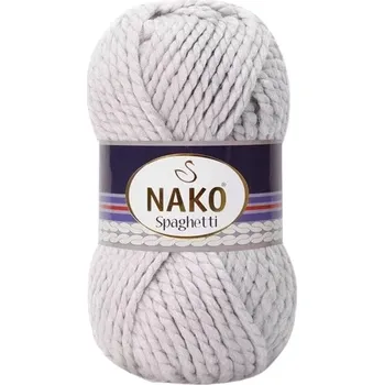 Příze Nako Pletací příze Nako Spaghetti 3079 - šedá