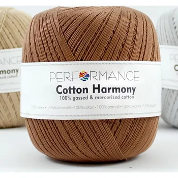 Příze Performance Bavlněná příze Cotton Harmony 0218 - hnědá 100g 560m