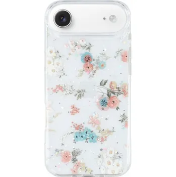 Třpytivý transparentní kryt pro iPhone Air - květiny